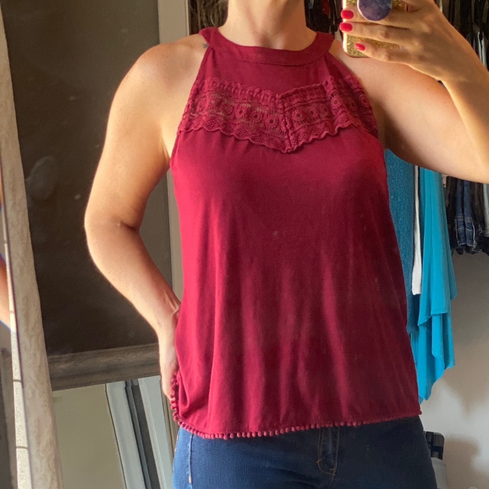 Burgundy comfortable women’s top